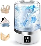 Underwear Washing Machine - Portable Mini Washing Machine 2025 Upgraded Rechargeable Washer, Laundry Cup for Bra, Underwear, Socks (White)