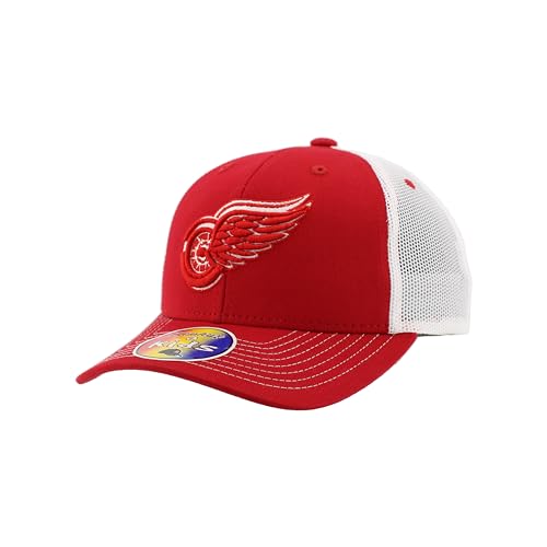 Detroit Red Wings NHL Officially Licensed Youth Adjustable Snapback Hat Dakota Icon Team Color