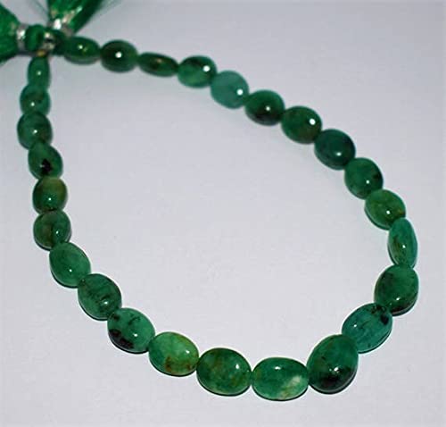 Perles émeraude ovales LKBEADS pour créer des bijoux élégants au quotidien