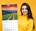 Sunrise Sunset 2025 Hangable Monthly Wall Calendar Large Months Desert Beach Mountain Ocean Parks Paradise Vacation Photo Gift Organizing & Planning (2025 Sunrise)