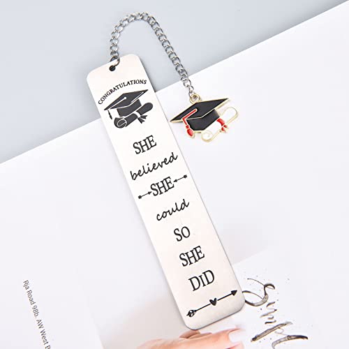 Graduation Gifts For Her Him, Class Of 2023 College High School Inspirational Metal Bookmarks For Women Men Book Lovers Graduates Students Daughter Son #TOP1