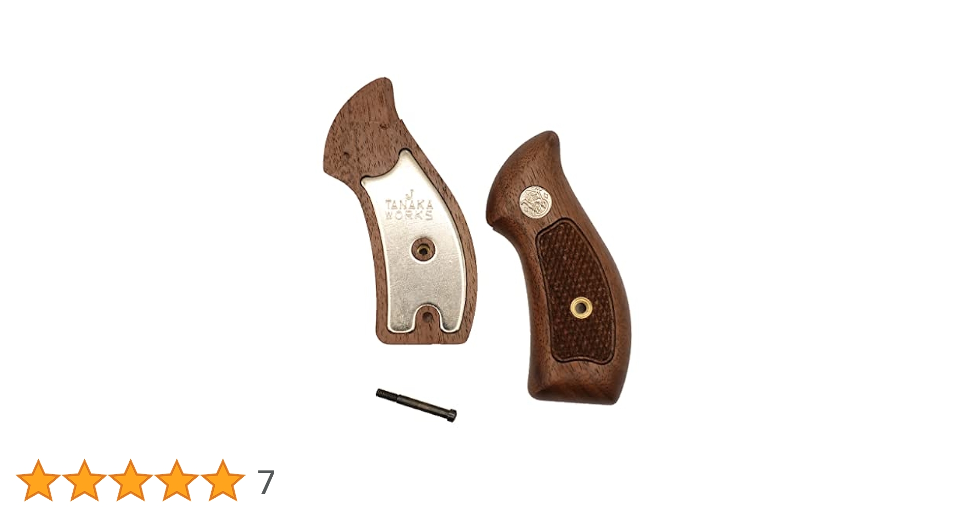 タナカ  木製グリップ＋ウエイト ■ S&W Jフレームラウンドバット用 タナカ 木製グリップ＋ウエイト □ S&W Jフレームラウンドバット