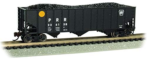 Bachmann Trains - Tolva Bethlehem Steel 100-TON 3-Bay - PENNSYLANIA - Bola amarilla #226138 - Escala N
