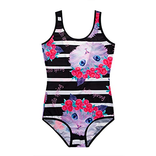 WeimoMonkey Maiô feminino estampado, roupa de banho com emagrecimento push up, roupa de banho para o