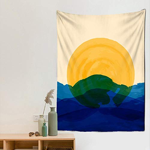 wymhzp Tapiz Decoracion Habitacion Tapiz estético para colgar en la pared con paisaje natural, toalla de playa, chal, sábana, decoración de la habitación del hogar 150x130cm Cover