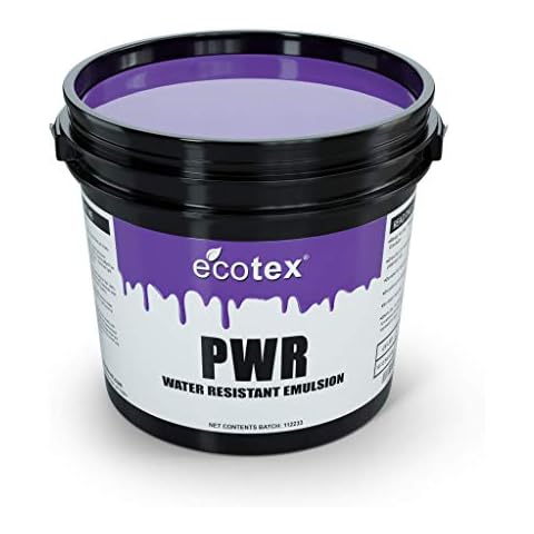 Ecotex® PWR Screen Printing Emulsion (Quart - 32oz.) Pre - Sensitized Photo Emulsion for Silk Screens and Fabric - for Screen Printing Plastisol Ink and Water Based Ink, Screen Printing Supplies Cover
