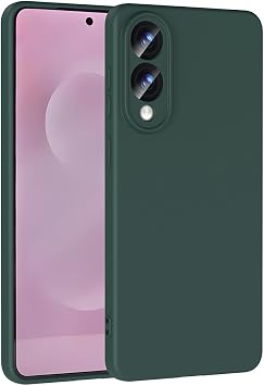 Kilifplus Samsung Galaxy S25 Edge ile Uyumlu Kılıf Mat Lansman Kılıf, Kadife İç Yüzey, Silikon, Esnek, Pürüzsüz, Yumuşak, Tam Uyumlu, Koyu Yeşil