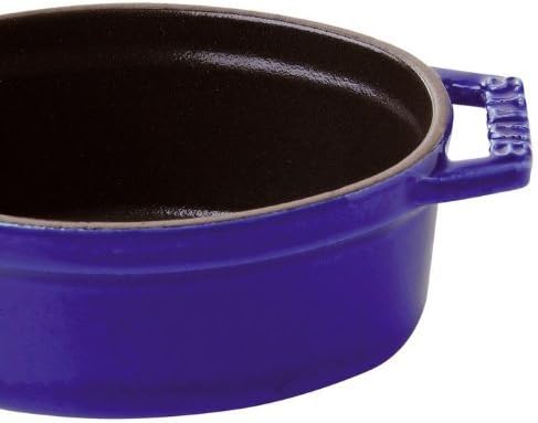 Staub Oval Cocotte Oven, 7 quart, Dark Blue - Thumbnail 5