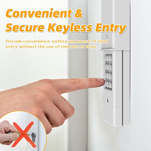 Universal Garage Door Opener Keypad Compatible With Liftmaster Craftsman Chamberlain Genie Linear Stanley Overhead Door Opener Has Yellow Purple Orange Red Green Or Dip Switch, Control 2 Doors #TOP25