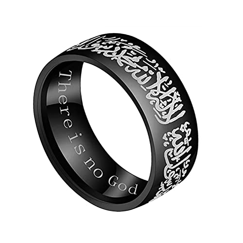 Image of Fashion Muslim Kalma Black Colour Unisex Finger Ring
