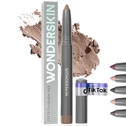 Wonderskin IYKYK Eyeshadow Stick - Longwear Eye Shadow Sticks, Budge-Proof and Waterproof Matte Eyeshadow Stick with Built-in Sharpener (Mink) by Wonderskin - Used condition - US$18.41