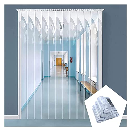 Kit de cortina de puerta de PVC transparente para mantener limpio el garaje