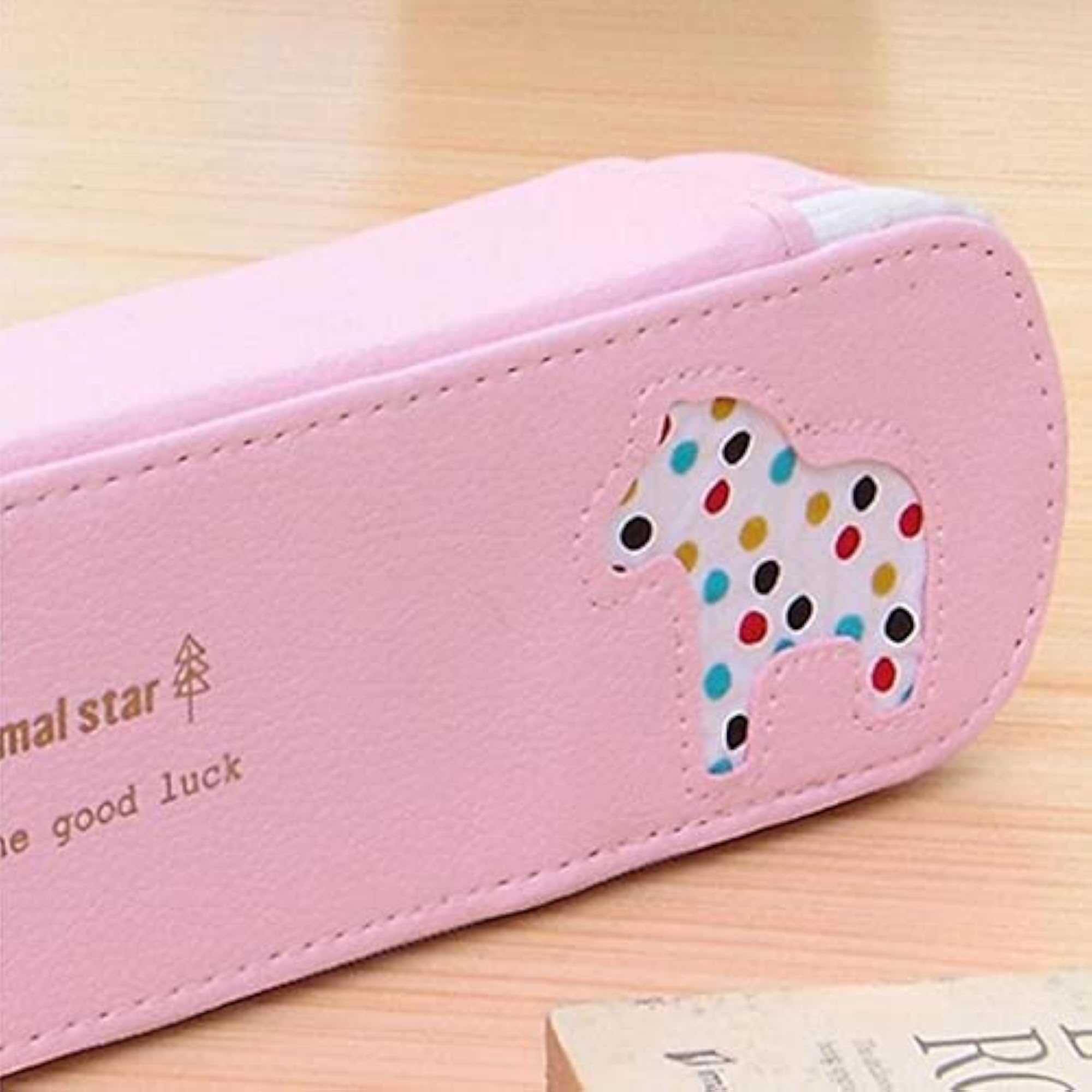 Waterproof PU Zipper Pencil Bag for Stationery Storage