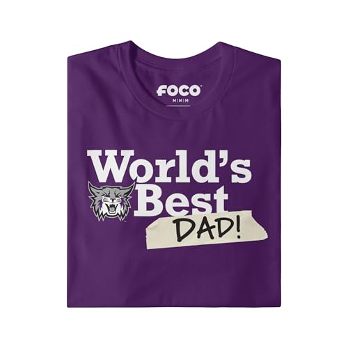 FOCO Weber State Wildcats NCAA Mens Worlds Best Dad T-Shirt - Team Purple - M by FOCO - Used condition - Image 3