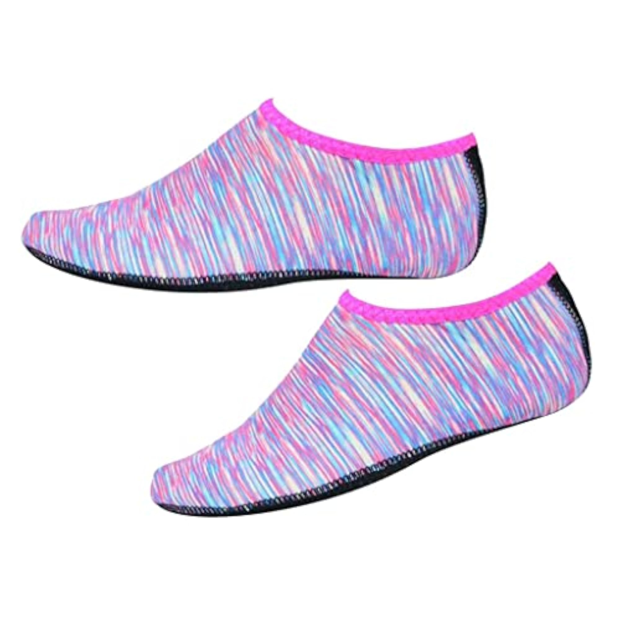 Soft Water Shoes Stretchy Aqua Socks, Pink XS