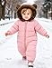 BFUSTYLE Baby Snowsuit 12-18 Months Puffer Coat Long Sleeve Baby Girl Jacket With Hood Fashion Toddler Snow Suit