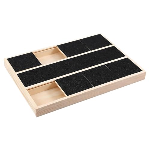 Dog Scratch Pad for Nails Wooden – File Toy with Treat Box Dog Scratch Pad