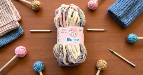 Image of M.G ENTERPRISE Knitting Yarn Thick Chunky Wool, Blankie Mouse Mix 200 GMS Best Used with Knitting Needles-DO Art-ADFE