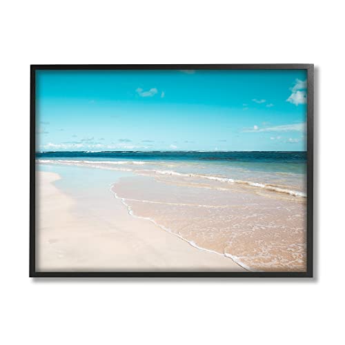 Stupell Industries Vivid Blue Panoramic Sky Sandy Beach Coast, Design by Danita Delimont