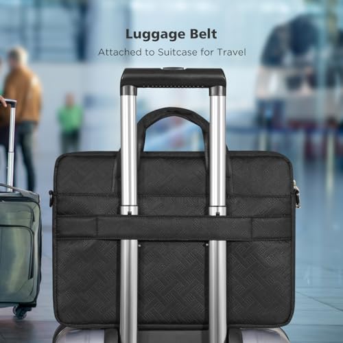 KIZUNA Laptop Sleeve Case 13 Inch Computer Shoulder Bag for 14" MacBook Pro M3 2023/M2 M1 Max /13.6" New MacBook Air M2/14 Lenovo ThinkPad X1 Carbon/Yoga C740 S740 C930/14 IdeaPad Flex 5i, Black by KIZUNA - Image 5