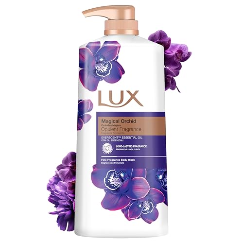 LUX Body Wash Magical Orchid with Juniper Oil - Gentle & Soothing Skin Care Nourishing Body Cleanser Aromatic Bath Soap Shower Gift for Women - Single pack 1L