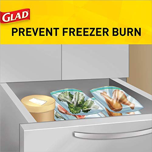 Glad Zipper Food Storage Freezer Bags - Quart - 20 Count #TOP5
