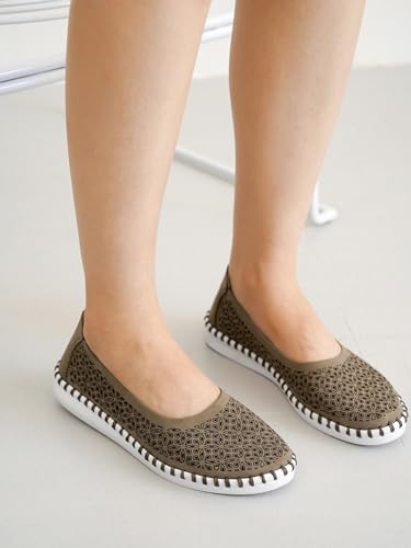 Image of Project Cloud Flats for Women Footwear, Memory Foam & Flexible Outsole Loafers for Women's Fashion Sneakers - Womens Shoes, Sockless Wear Machine Wash Shoes for Women (Petunia)