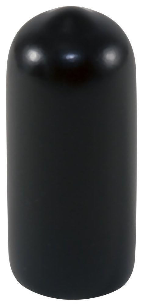 Caplugs HVC-1000-16 HVC Series - Flexible Round Caps 200 Pack, Black Vinyl 1.000" W x 1.000" L - Thread Protectors, Dust - Moisture Seals, Masking, Painting, Limited High Temp Exposure (99192296)