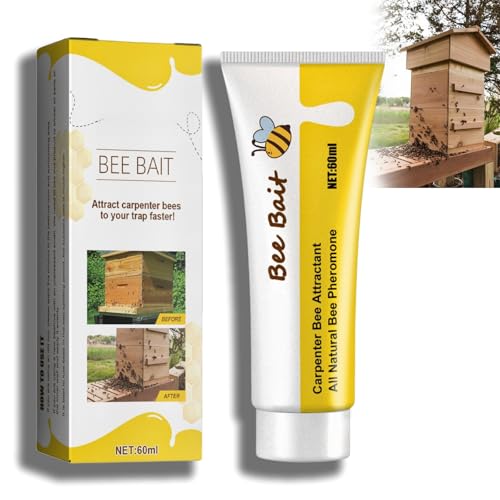 Honey Bee Attractant,Carpenter Bee Trap For Outside, Bees Attractant Swarm Commander Lure,Beekeeping Tool,All-Natural Ingredients Beekeeping Supplies,Honey Bee Attractant Hive Beekeeping Trap Tool