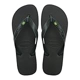 Havaianas - Top Brasil, Chanclas Cómodas, Duraderas y Ligeras, con Suela Antideslizante, Bandera de Brasil en las Tiras, Adultos, Unisex