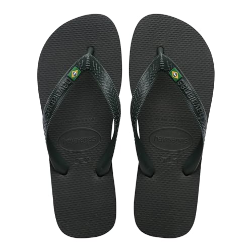 Havaianas - Top Brasil, Comfortable, Durable and Lightweight Flip-Flops, with Non-Slip Sole, Brazil Flag on the Straps, Adults, Unisex