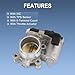 BUSIDN 12671379 Electronic Throttle Body Replacement for Chevrolet Cruze 2017-2019, Cruze 2019, Equinox GMC Terrain 2018-2020, Malibu 2016-2020, for Buick Encore 2016-2018, Repalce # 12659491,TB1271