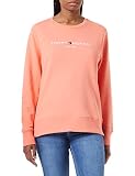 Tommy Hilfiger Damen Regular Hilfiger C-nk Sweatshirt, Coral Blossom, 32