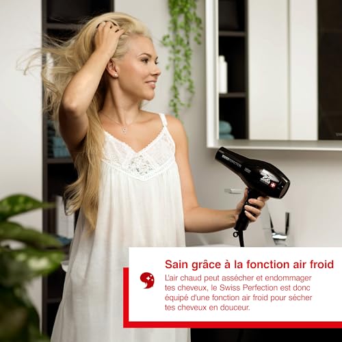 Sèche-cheveux professionnel Solis Swiss Perfection design noir haute précision - 3