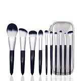 Kit de 10 brochas de maquillaje profesional, brochas for detalles de ojos, base en polvo, sombra de ojos, delineador de ojos, brocha for labios, herramientas de maquillaje, brocha for colorete con bol