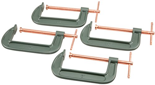 Grizzly G8096 6-Inch C-Clamp 4-Piece Set