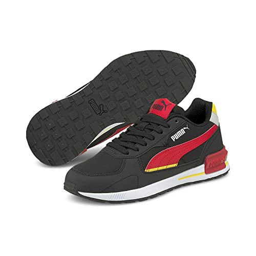 PUMA Graviton Tech Jr, Zapatillas Deportivas, Black-High RIS, 38 EU