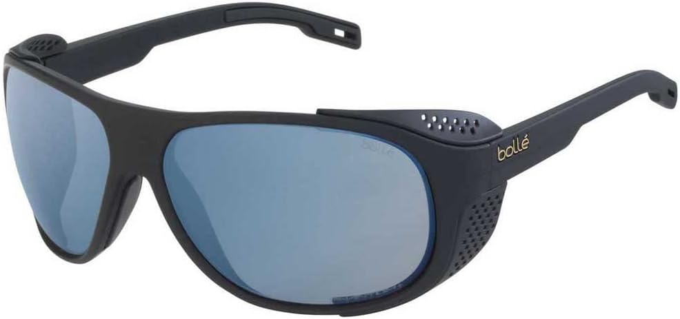 bollé 12646 Graphite Rectangle Sunglasses, Matte Black - Phantom+