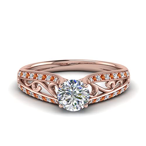 Bague de fiançailles vintage or rose pour sublimer vos promesses amoureuses