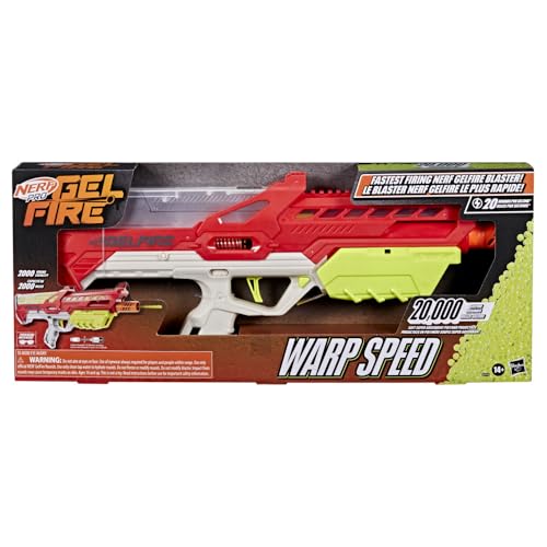 Image of Nerf Pro Gelfire Warp Speed Motorized Water Bead Blaster, Fastest Firing Gelfire Blaster, 20,000 Gelfire Rounds, 2,000 Round Capacity, Gifts for Teens 14+