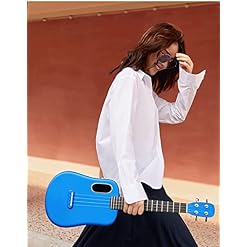 KEPOHK Ukulélé en fibre de carbone 23/26 pouces petite guitare électrique de voyage pour enfants débutant avec étui… - Les Beatles, Paul McCartney, John Lennon, RIngo Starr, George Harrison KEPOHK Ukulélé en fibre de carbone 23/26 pouces petite guitare électrique de voyage pour enfants débutant avec étui… – Image 3