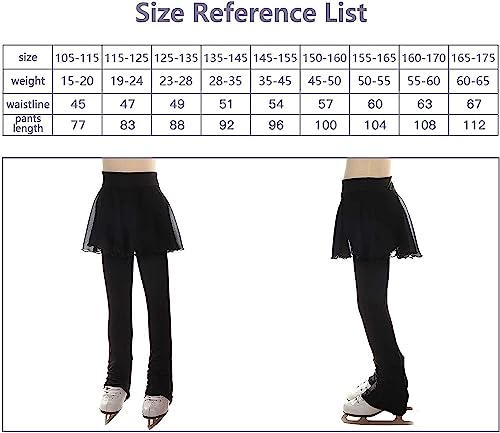 Exercício Correndo Calças de patinação no gelo, leggings de proteção de quadril destacáveis ​​para m