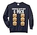 Check Out My Six Pack Hamburger Abs Cheeseburger Gag Gift Comfort Colors Adult Sweatshirt