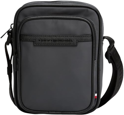 Tommy Hilfiger Bolso bandolera Hombre Repreve Mini Reporter con cremallera, Gris (Dark Grey), Talla Única Tommy Hilfiger Bolso bandolera Hombre Repreve Mini Reporter con cremallera, Gris (Dark Grey), Talla Única