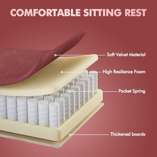 Image of Soontrans Velvet Fabric Gaming Chair for Adult, Ergonomic Comfortable Video Gamer Chair with Footrest, Reclining Office Computer Desk Game Chairs with Massage Lumbar Cushion,Headrest