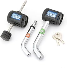 Reese Towpower 7054530 EZ Access II Stainless Steel Class I-IV Dual Bent Pin Receiver and Coupler Lock 5/8" and 1/2"