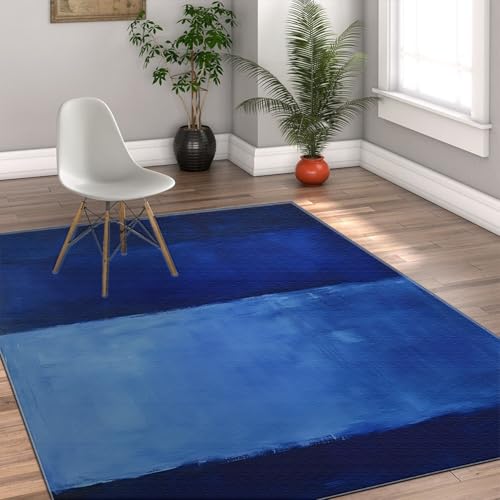 Tapis de cuisine lavable grand tapis antidérapant bleu - 4