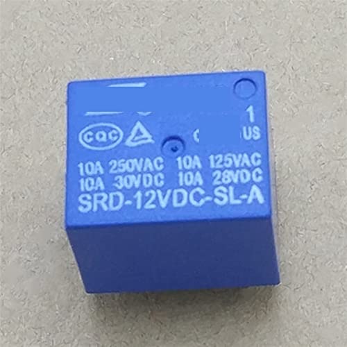 Mini relé SRD-12VDC-SL-A de 12V con 4 pines componentes para circuito impreso PCB SPDT 3