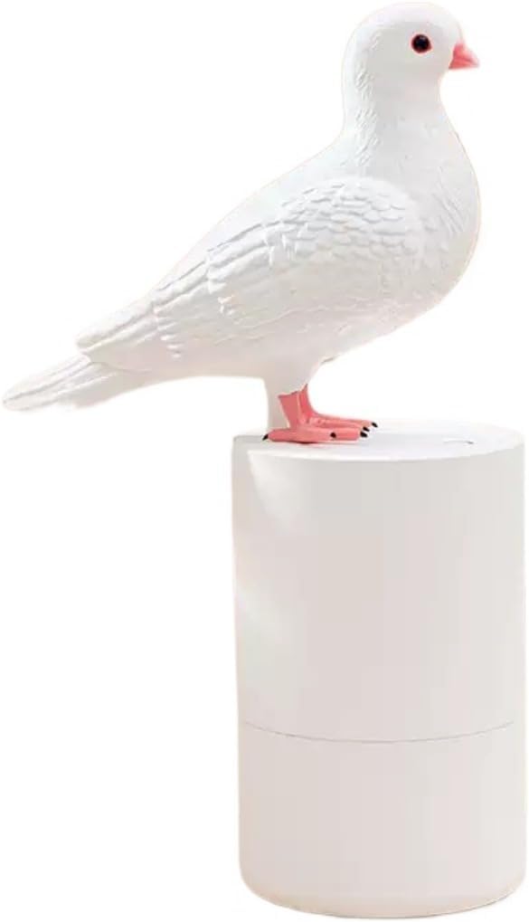 Dlwk 自動誘導泡ハンドウォッシャーバッテリーモデル、面白い鳩の形、非接触石鹸ディスペンサー、壁掛け防水、キッチンやバスルームに適