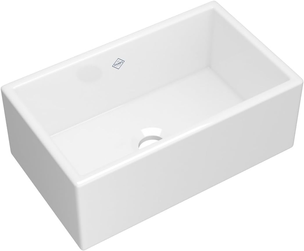ROHL MS3018WH Shaws Classic Fireclay Kitchen Sink - B0067RV5YU